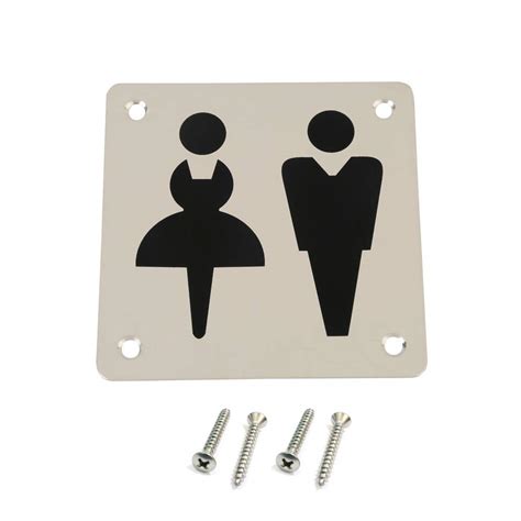 Buy BTL Male + Female Door Sign Man + Woman Square Toilet Signage Men ...