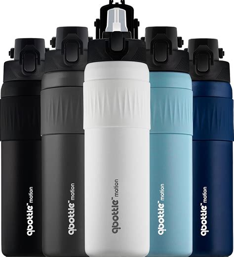 Amazon.com: PREMIUM 24oz Double Insulated Water Bottle with Straw Lid ...