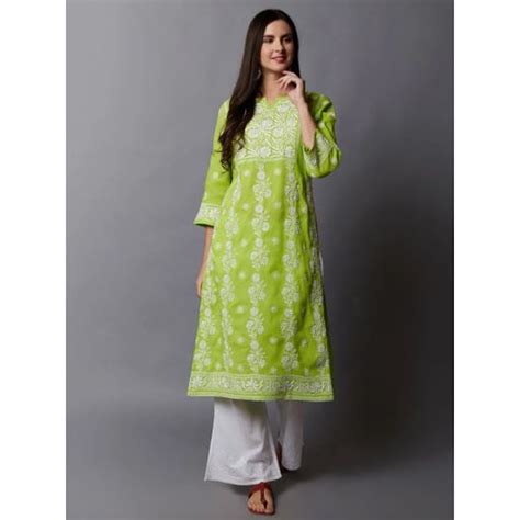 Kriti Sanon's lime green chikankari kurta is the cheery at-home outfit ...