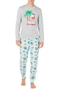 Family PJs Men Holiday Pajama Set in Tropical Santa | CheapUndies