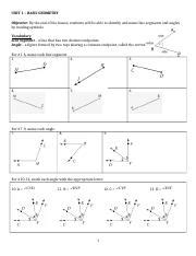 Image result for Math Objectives Basic Geometry