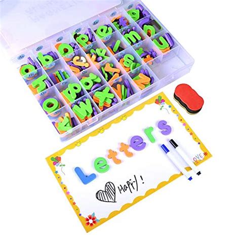 Buy LQS Alphabet Magnets Magnetic Letters for Kids with Magnetic Board ...