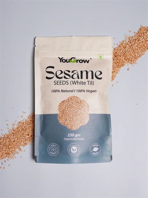 White Sesame (Til) Seeds for Eating- 250gm (PACK OF 2) | Everyday Esse ...