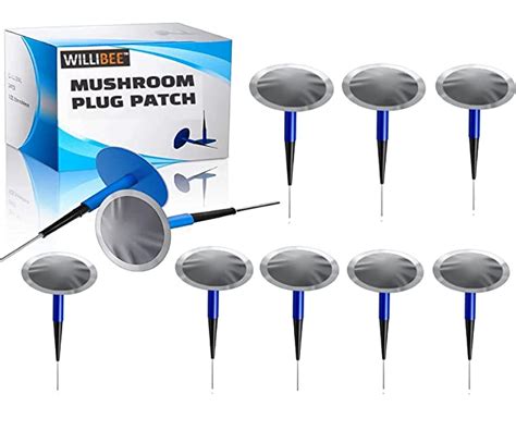 WILLIBEE Mushroom Puncture Plug Patch Uniseal Tubeless Tire Puncture ...