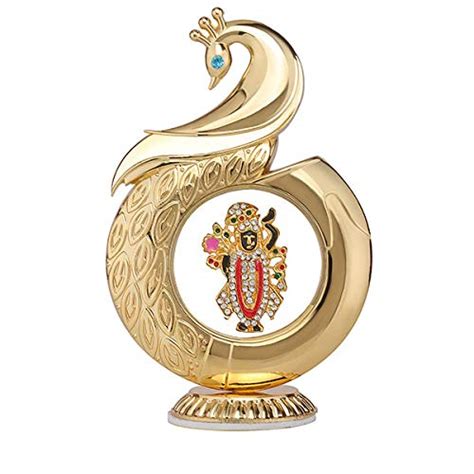 Bhakti Creation BC Gold Lord Shrinathji Idol for Car Dashboard (58 ...