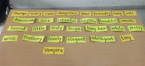 Grade 2G-Describing words activities