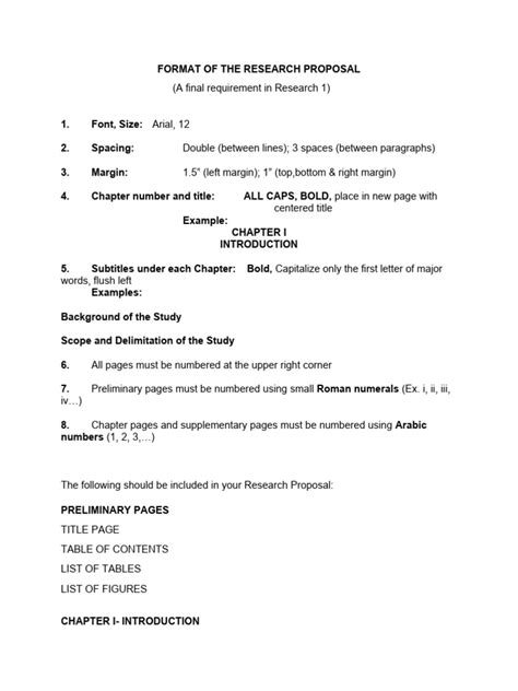 Image result for Research Proposal Format