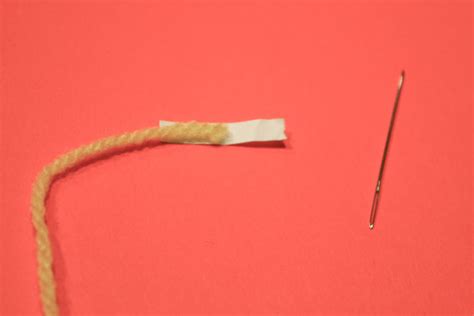 Image result for How to Thread a Needle Point Needle Using Yarn