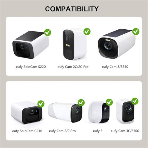 Adjustable Security Camera Mounts 2-Pack Eufy S - Adjustable Brackets ...