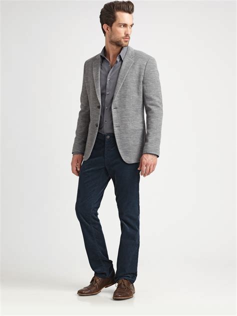 Lyst - Theory Knit Blazer in Gray for Men