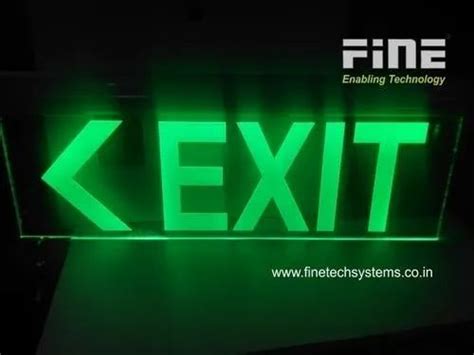 Finetech Systems - Manufacturer of Industrial Emergency Exit with LED ...