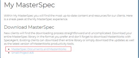 Image result for Masterspec Full Specification Example