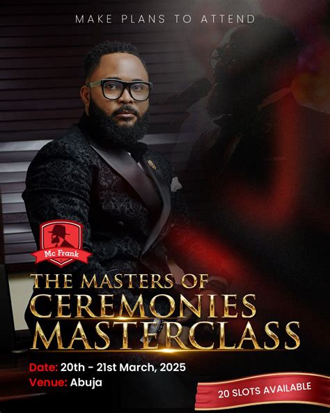 The Masters of Ceremonies Masterclass