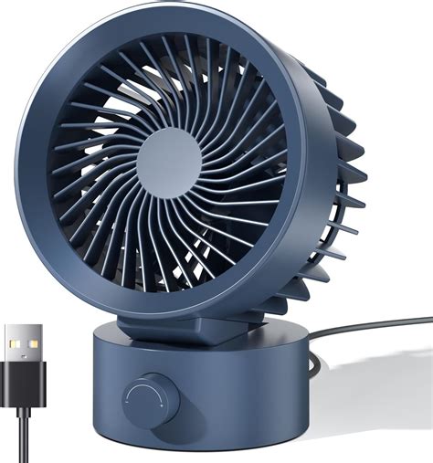 Amazon.com: KinYiLO Small USB Desk Fan, Stepless Speed Control Mini Fan ...