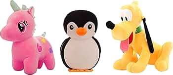 Babique Unicorn Teddy Bear Plush Soft Toy (25 cm, Pink) & Babique Pluto ...