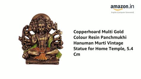 Watch Copperhoard Multi Gold Colour Resin Panchmukhi Hanuman Murti ...