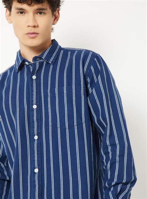 Buy Men Striped Regular Fit Shirt Online at just Rs. 1049.0 ...