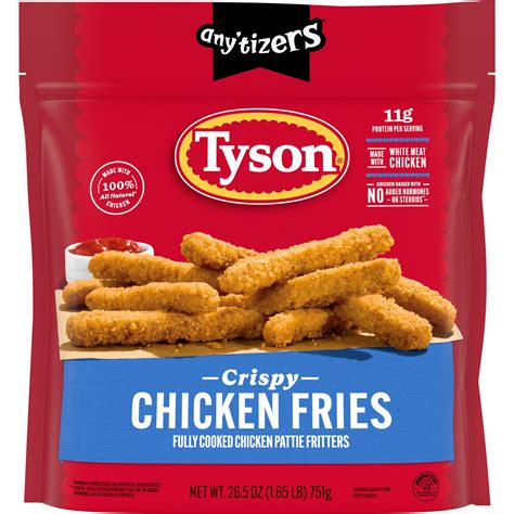 Tyson Any'tizers White Meat Crispy Chicken Fries, 26.5 oz (Frozen ...