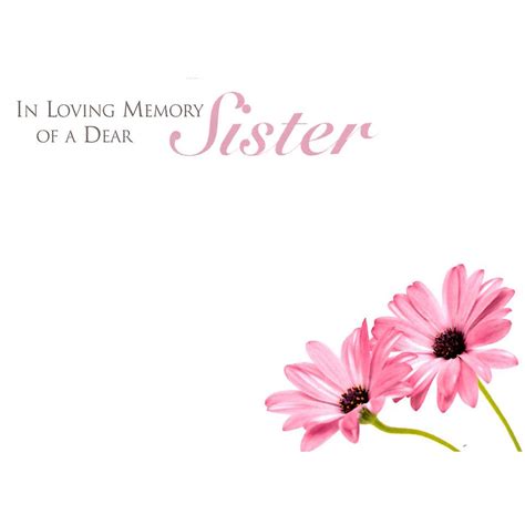 Small Cards - In Loving Memory Of A Dear Sister | E Pollard & Sons