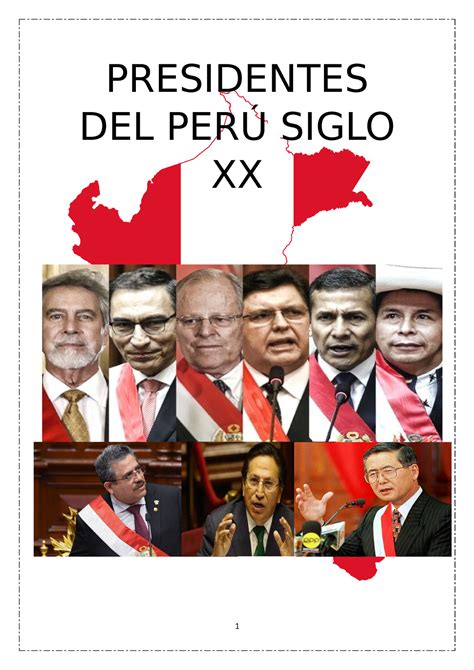 Presidentes DEL PERÚ Siglo XX - PRESIDENTES DEL PERÚ SIGLO XX “AÑO DEL ...