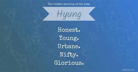 What does hyung mean in korean ? - Namhan South Korea
