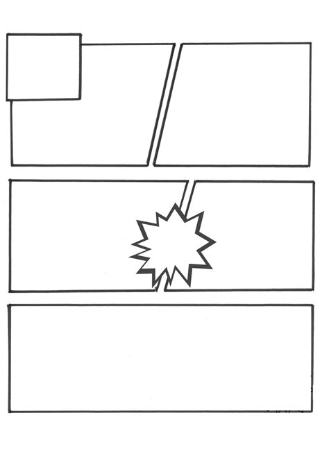 40 Free Printable Comic Strip Templates [PDF]
