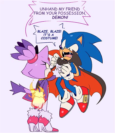 Blaze The Cat X Sonic The Hedgehog