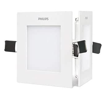 Philips 7-Watt Square Duraslim Recessed Metal Downlighter Ceiling Panel ...