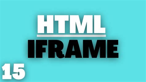 Introduction to HTML - iFrame - YouTube