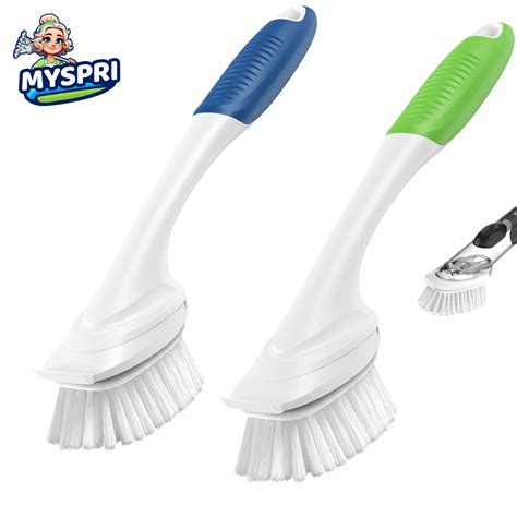 Wadada Dish Brush with Handle,Eco-Friendly Kitchen Dish Scrub Brush for ...