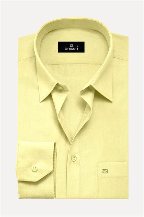 Luxor - Yellow Formal Shirts for Men | Ariser – Uathayam