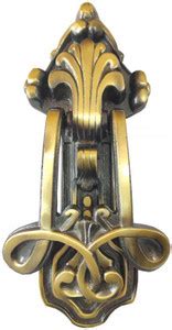 BRASSLO Brass Door Knocker | A-Horn Design Door Knocker for Front Door ...