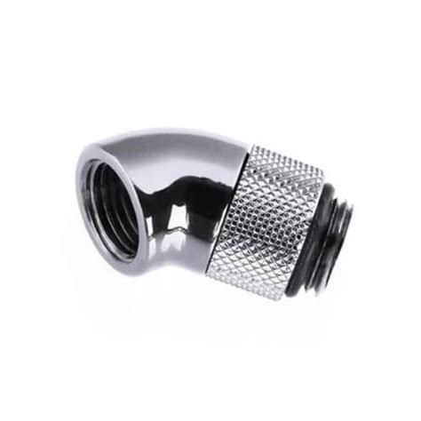 Bykski G1/4 Male To Female 45° Rotary Elbow Fitting - Silver