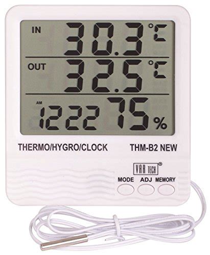 Vartech THM-B2 Digital Thermo Hygro Meter with Temperature and Humidity ...