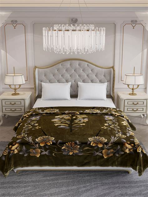 Buy Printed Double Bed 2 Ply, 1042 GSM Blanket for Winter - (Emilia ...