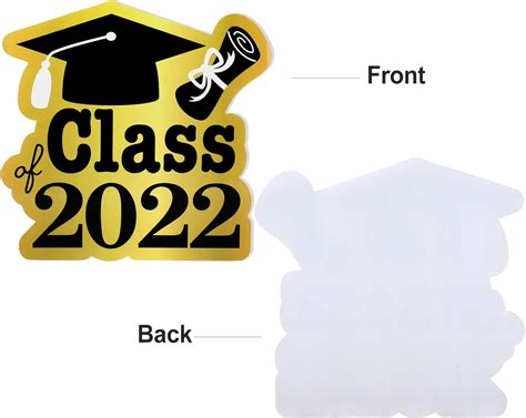 Buy HOWAF Gold and Black Graduation Yard Signs Including 4 Pieces ...