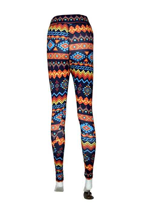 Women High-Rise Printed Leggings 80053 (ORANGE) – SREELEATHERS