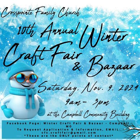 10th Annual Winter Craft Fair - Campbell, MO, Campbell Community Center ...