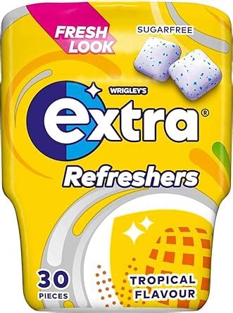 Wrigley's Extra Sugar Free Gum Cube-Shaped Pieces Of Chewing Gum With a ...