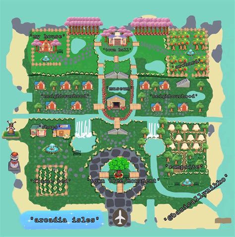 Animal Crossing New Horizons Island Layout