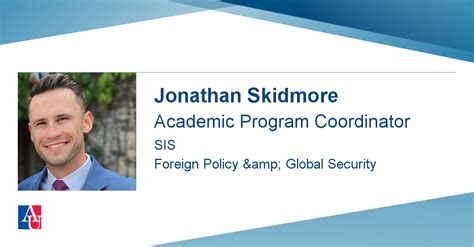 Profile Jonathan Skidmore | American University, Washington, DC