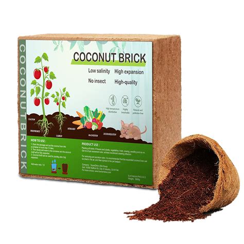 Buy Hodiax Premium Coco Coir Brick, 11Lbs High nent Compressed Coconut ...