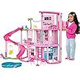 Buy Barbie Dreamhouse, Pool Party Doll House with 75+ Pieces and 3 ...