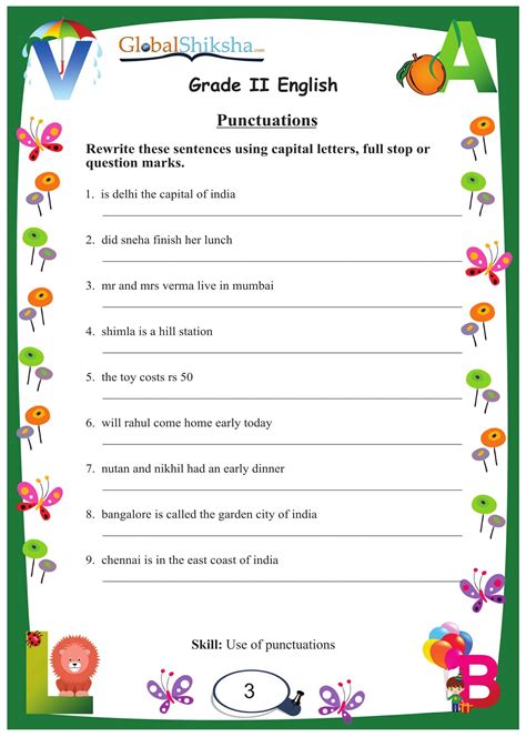 Worksheets – Globalshiksha