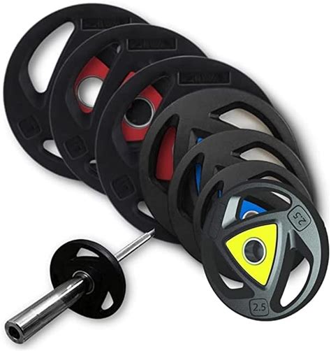 Hashtag Fitness Rubber Bumper Plates 10kg to 80kg Olympic Rubber Coated ...