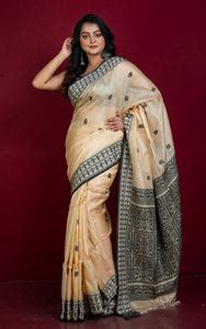 Tussar Silk Saris and Tussar Sarees Online Shopping | Bengal Looms ...
