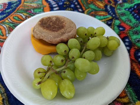 our breakfast this morning: Dave's killer English muffins, beyond spicy ...