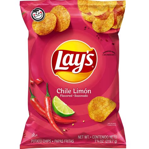 Lay's Potato Chips, Chile Limon Flavor, 7.75 oz Bag - Walmart.com ...