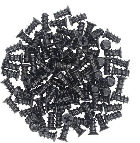 Favordrory M5x10 Black Zinc Computer Case Fan Screws, Computer Cooling ...