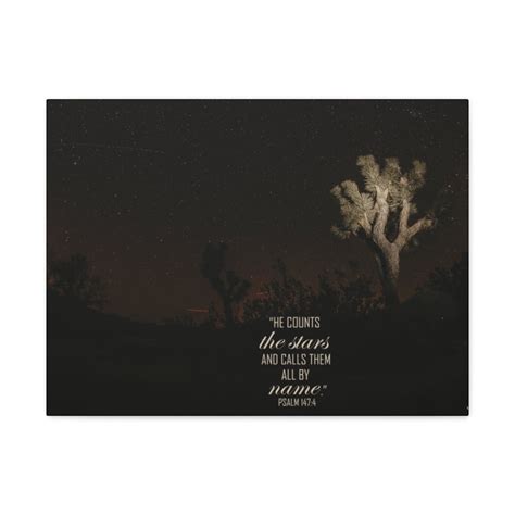 Scripture Walls Psalm 147:4 Counts The Stars Bible Verse Canvas ...